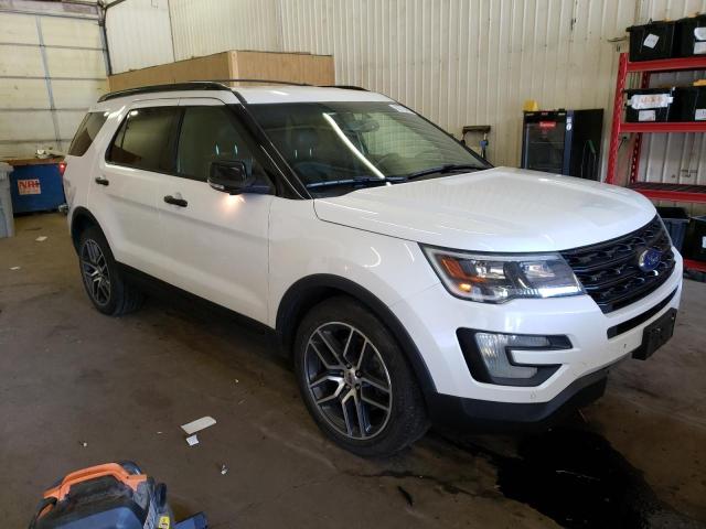 1FM5K8GT6GGB73498 - 2016 FORD EXPLORER SPORT WHITE photo 4