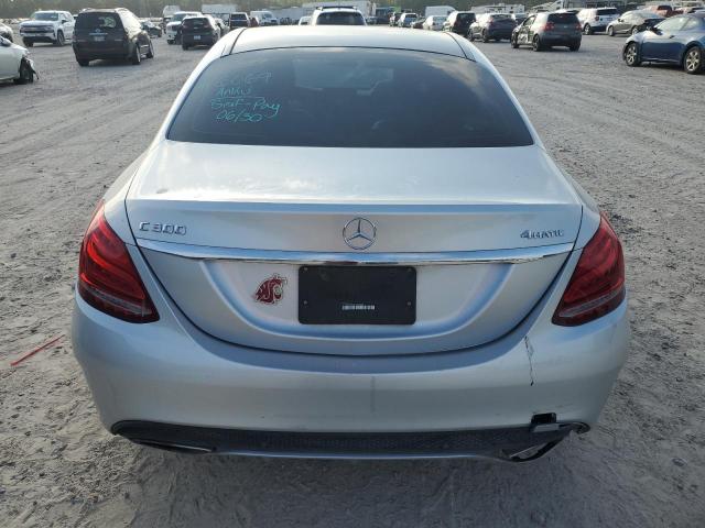 55SWF4KBXFU049505 - 2015 MERCEDES-BENZ C 300 4MATIC GRAY photo 6