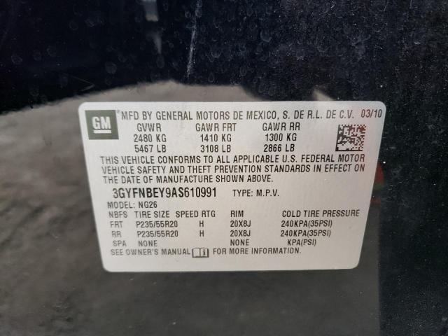 3GYFNBEY9AS610991 - 2010 CADILLAC SRX PERFORMANCE COLLECTION Қара фото 13