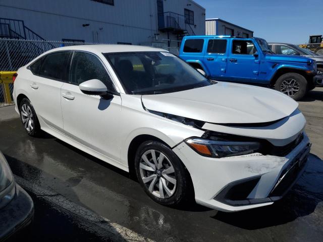 2HGFE2F20NH509963 - 2022 HONDA CIVIC LX WHITE photo 4