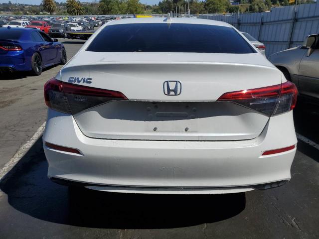 2HGFE2F20NH509963 - 2022 HONDA CIVIC LX WHITE photo 6