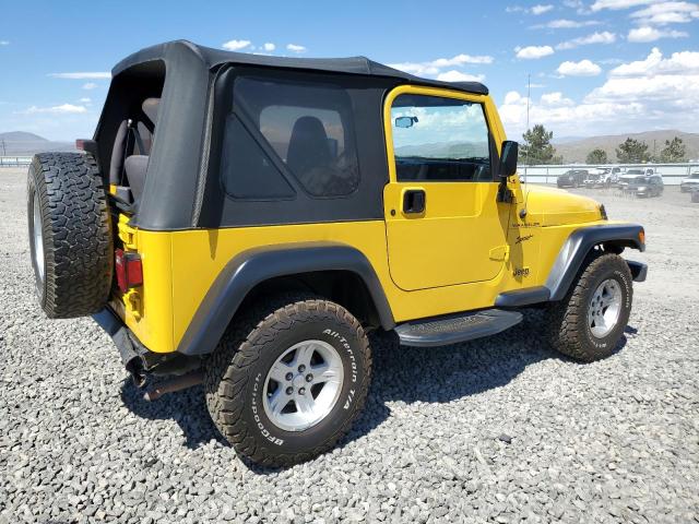 1J4FA49SX2P758838 - 2002 JEEP WRANGLER / SPORT YELLOW photo 3