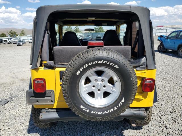 1J4FA49SX2P758838 - 2002 JEEP WRANGLER / SPORT YELLOW photo 6