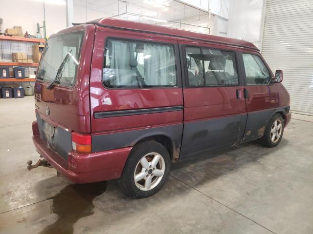 WV2NB47082H091165 - 2002 VOLKSWAGEN EUROVAN MV MAROON photo 3