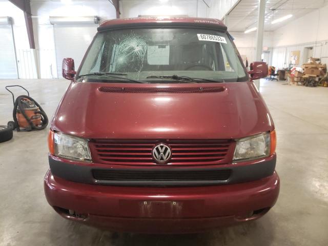 WV2NB47082H091165 - 2002 VOLKSWAGEN EUROVAN MV MAROON photo 5