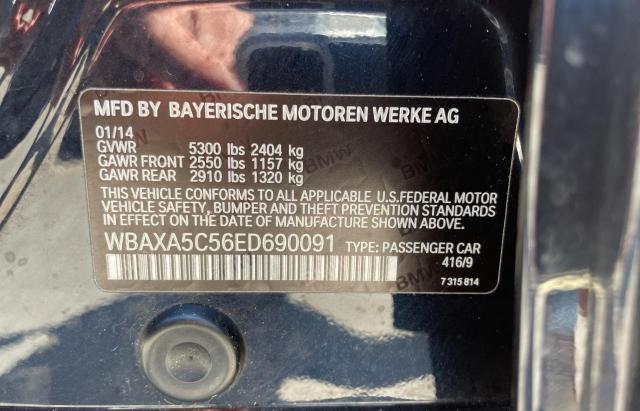 WBAXA5C56ED690091 - 2014 BMW 535 D BLUE photo 10