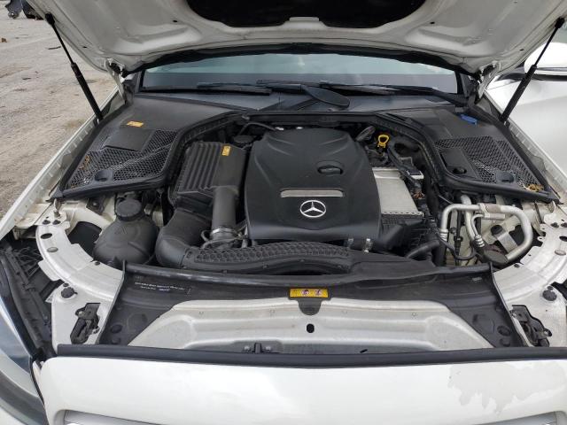 55SWF4KB1GU134508 - 2016 MERCEDES-BENZ C 300 4MATIC WHITE photo 11