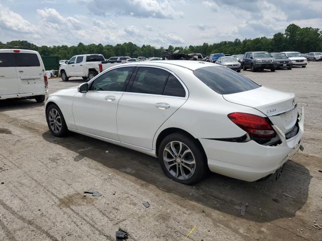 55SWF4KB1GU134508 - 2016 MERCEDES-BENZ C 300 4MATIC WHITE photo 2
