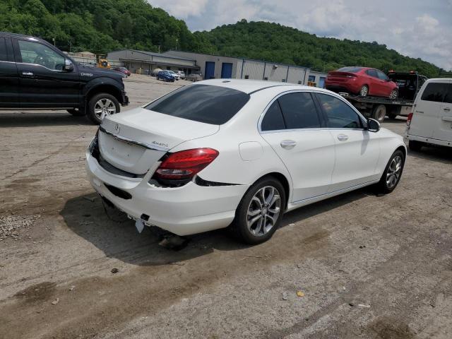 55SWF4KB1GU134508 - 2016 MERCEDES-BENZ C 300 4MATIC WHITE photo 3