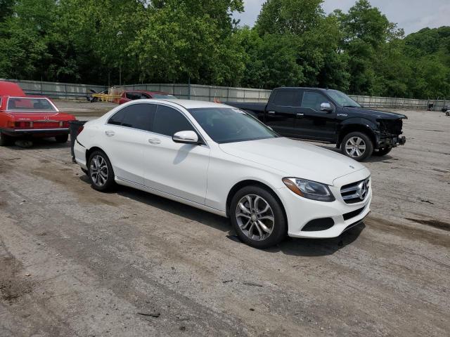 55SWF4KB1GU134508 - 2016 MERCEDES-BENZ C 300 4MATIC WHITE photo 4