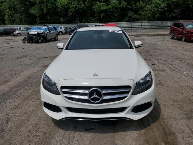 55SWF4KB1GU134508 - 2016 MERCEDES-BENZ C 300 4MATIC WHITE photo 5