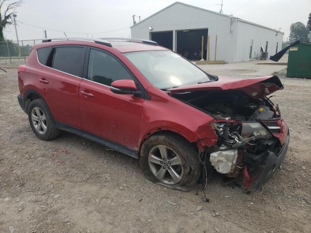 2T3RFREV4FW354722 - 2015 TOYOTA RAV4 XLE RED photo 4