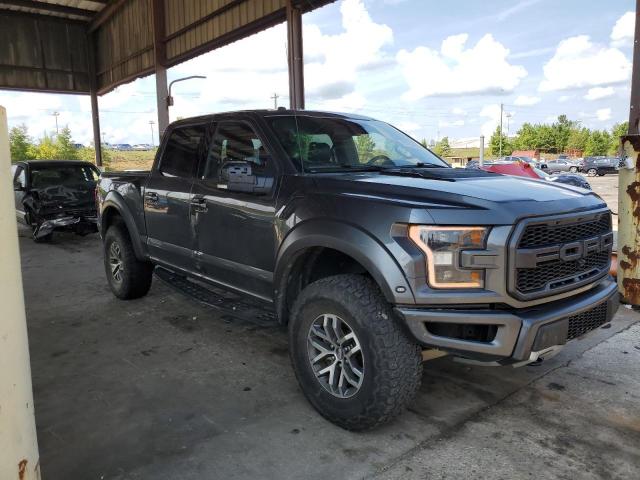 1FTFW1RG5HFB04376 - 2017 FORD F150 RAPTOR GRAY photo 4