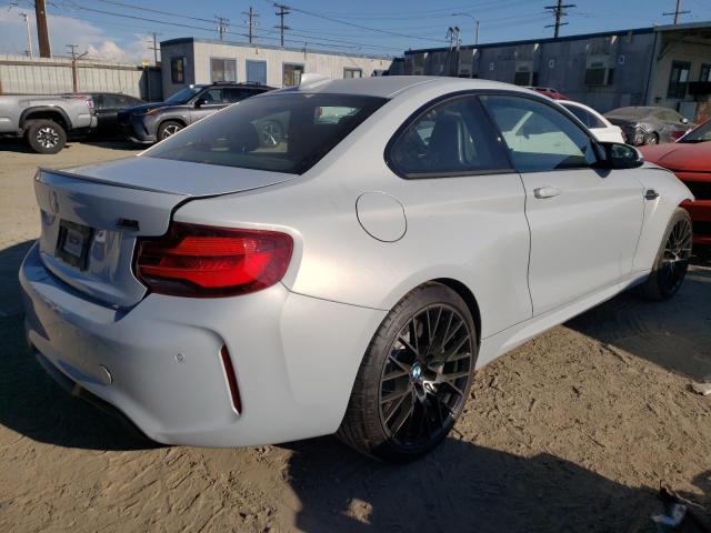 WBS2U7C00L7F70329 - 2020 BMW M2 COMPETITION SILVER photo 4