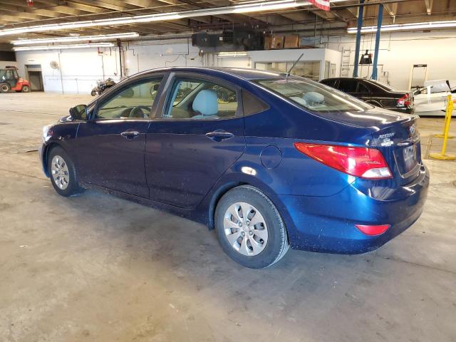 KMHCT4AEXHU310582 - 2017 HYUNDAI ACCENT SE BLUE photo 2