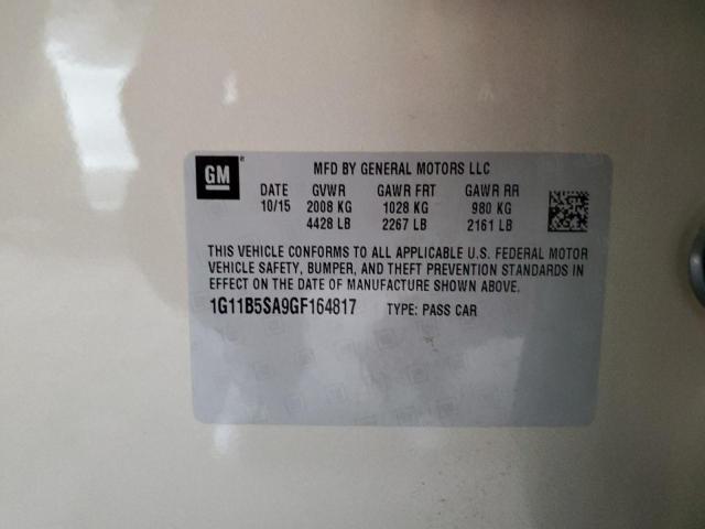 1G11B5SA9GF164817 - 2016 CHEVROLET MALIBU LIM LS TAN photo 12