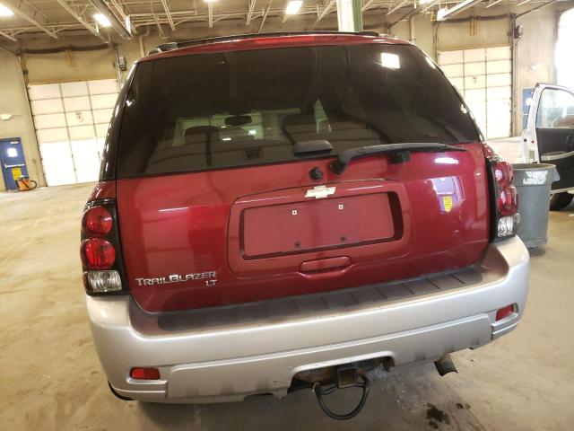 1GNDT13S782194786 - 2008 CHEVROLET TRAILBLAZE LS MAROON photo 6