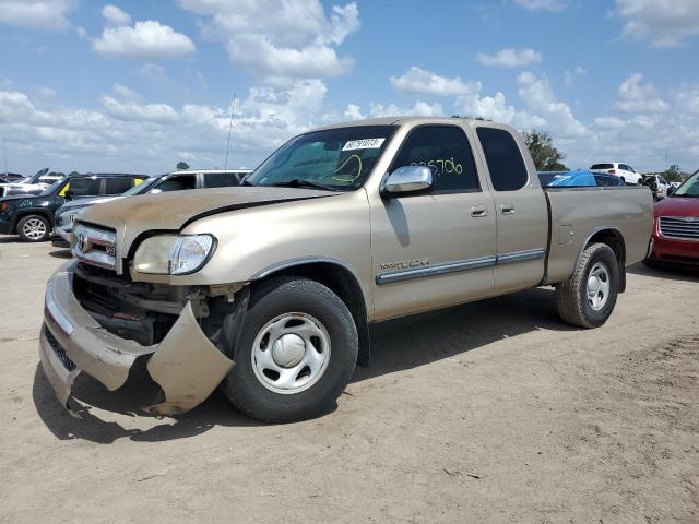 5TBRT34153S345974 - 2003 TOYOTA TUNDRA ACCESS CAB SR5 GOLD photo 1