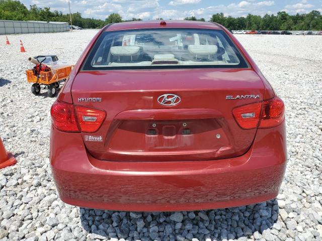 KMHDU46D48U524307 - 2008 HYUNDAI ELANTRA GLS RED photo 6