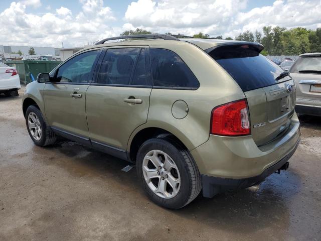 2FMDK3JC6DBB49860 - 2013 FORD EDGE SEL GREEN photo 2