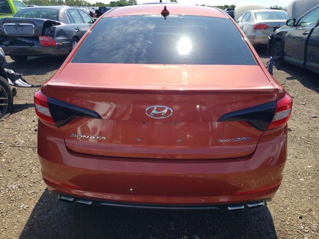 5NPE34ABXFH183908 - 2015 HYUNDAI SONATA SPORT RED photo 6