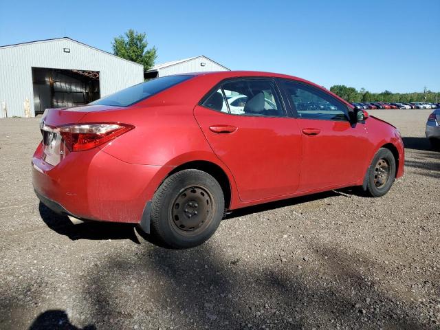 2T1BURHE1HC913062 - 2017 TOYOTA COROLLA L RED photo 3