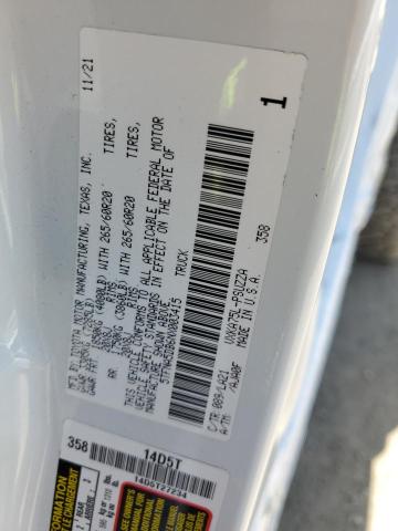5TFNA5DB6NX003415 - 2022 TOYOTA TUNDRA CREWMAX PLATINUM WHITE photo 13