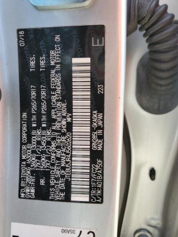 JTEBU5JR4J5602620 - 2018 TOYOTA 4RUNNER SR5/SR5 PREMIUM SILVER photo 13