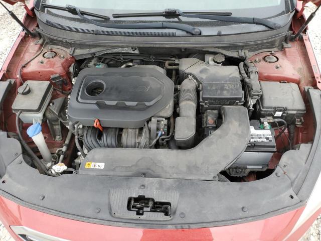 5NPE24AF5HH464586 - 2017 HYUNDAI SONATA SE RED photo 11