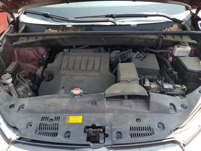 5TDJKRFH1GS292233 - 2016 TOYOTA HIGHLANDER XLE Bordo foto 11