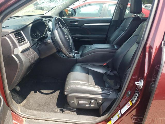 5TDJKRFH1GS292233 - 2016 TOYOTA HIGHLANDER XLE Bordo foto 7