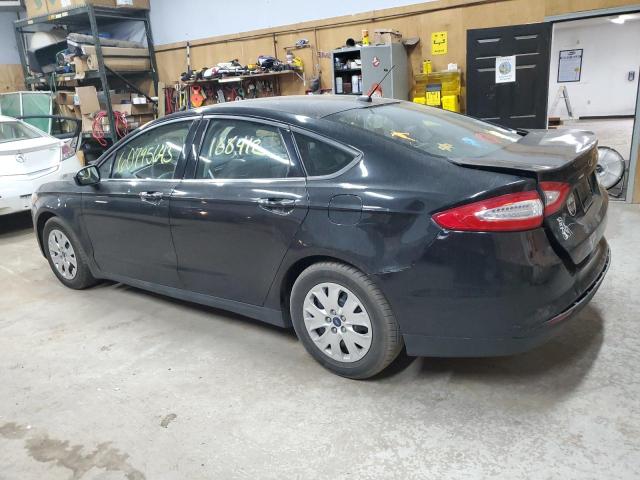 3FA6P0G70DR162683 - 2013 FORD FUSION S BLACK photo 2