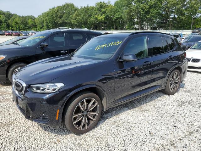 5UX53DP01N9K74027 - 2022 BMW X3 XDRIVE30I BLUE photo 1