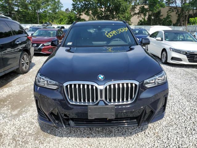 5UX53DP01N9K74027 - 2022 BMW X3 XDRIVE30I BLUE photo 5