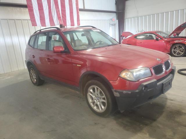 WBXPA73494WC40417 - 2004 BMW X3 2.5I BURGUNDY photo 4