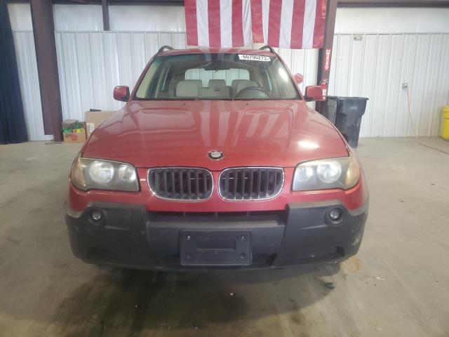 WBXPA73494WC40417 - 2004 BMW X3 2.5I BURGUNDY photo 5