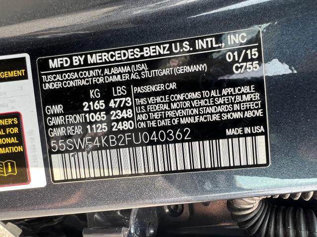 55SWF4KB2FU040362 - 2015 MERCEDES-BENZ C 300 4MATIC GRAY photo 10