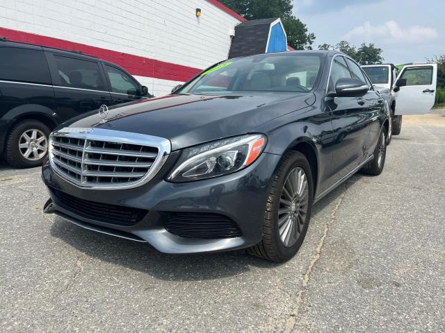 55SWF4KB2FU040362 - 2015 MERCEDES-BENZ C 300 4MATIC GRAY photo 2