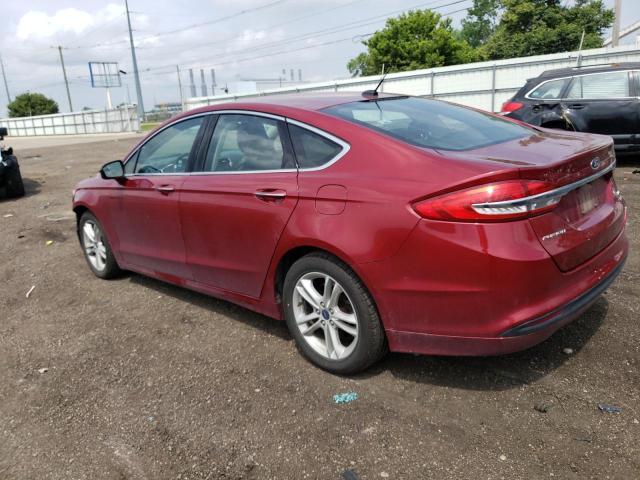 3FA6P0HD7JR149414 - 2018 FORD FUSION SE წითელი ფოტო 2