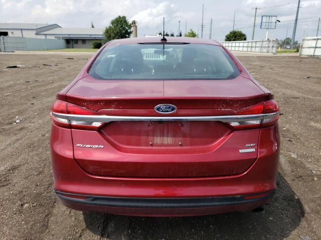 3FA6P0HD7JR149414 - 2018 FORD FUSION SE წითელი ფოტო 6