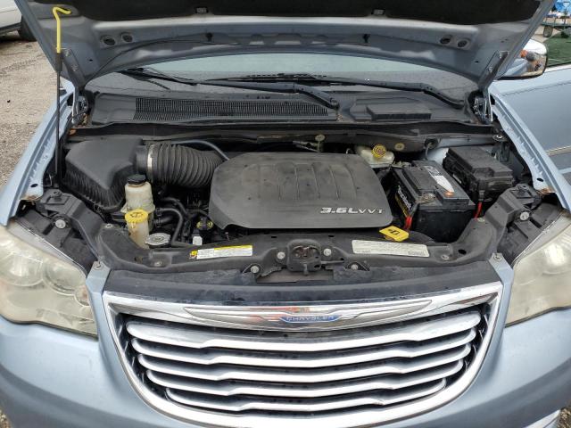 2C4RC1CG9CR338794 - 2012 CHRYSLER TOWN & COU TOURING L BLUE photo 12