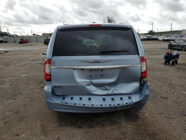 2C4RC1CG9CR338794 - 2012 CHRYSLER TOWN & COU TOURING L BLUE photo 6