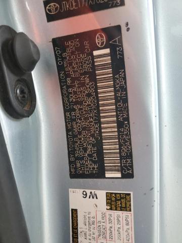 JTKDE177X70204903 - 2007 TOYOTA SCION TC Mavi foto 12