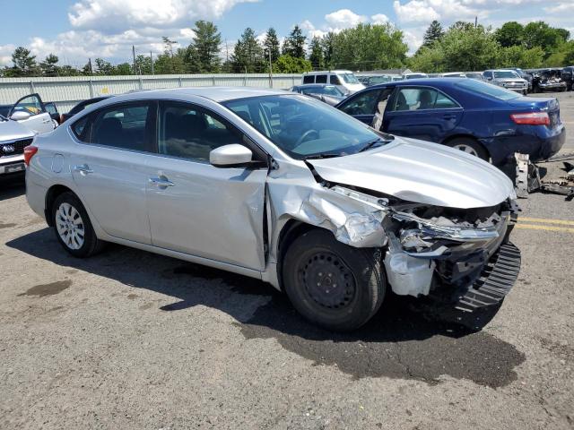 3N1AB7AP1HY319480 - 2017 NISSAN SENTRA S SILVER photo 4