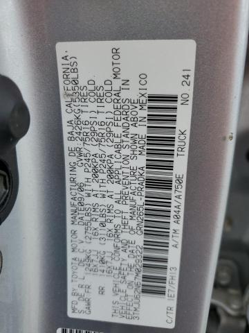 3TMJU62N67M029322 - 2007 TOYOTA TACOMA DOUBLE CAB PRERUNNER SILVER photo 12