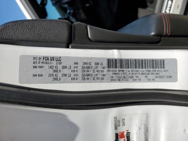 1C4RJFLG8LC314854 - 2020 JEEP GRAND CHER TRAILHAWK 白色 照片 13