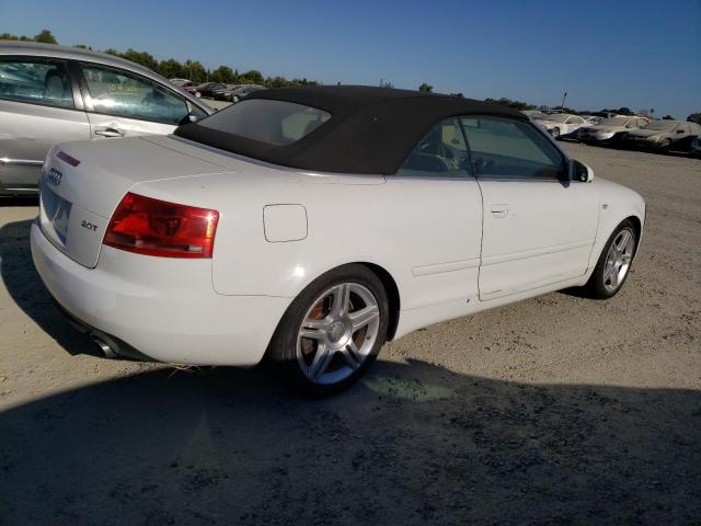 WAUAF48H88K005707 - 2008 AUDI A4 2.0T CABRIOLET WHITE photo 3