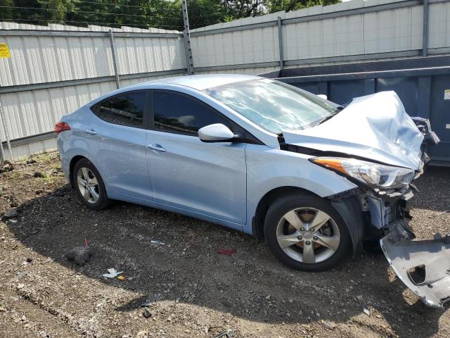 KMHDH4AE6DU626335 - 2013 HYUNDAI ELANTRA GLS BLUE photo 4