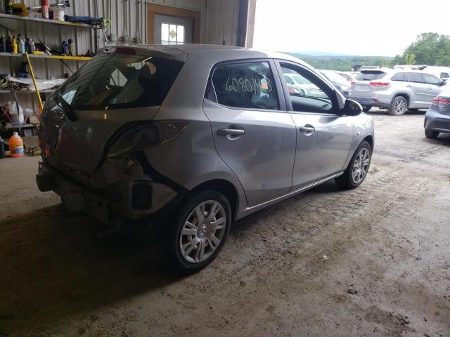 JM1DE1KY4C0146708 - 2012 MAZDA MAZDA2 SILVER photo 3