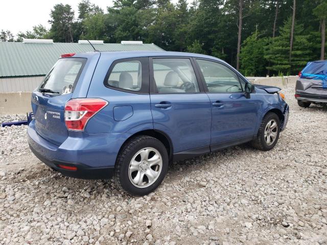 JF2SJAAC6FH814900 - 2015 SUBARU FORESTER 2.5I BLUE photo 3